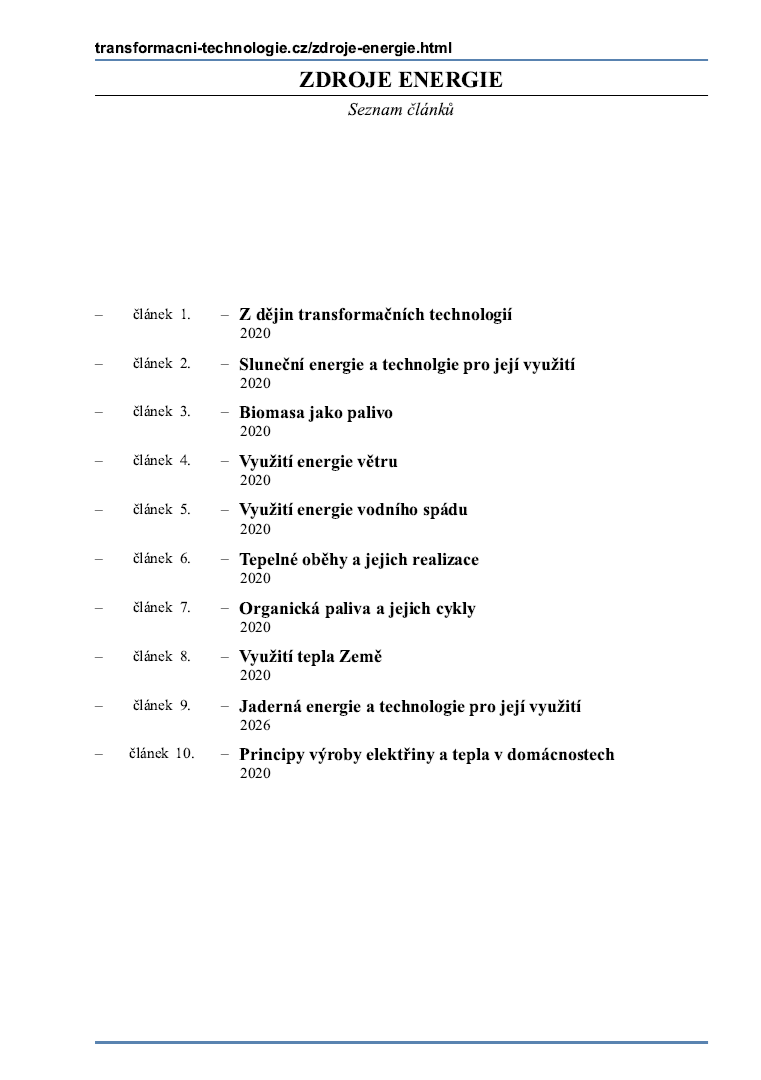 Seznam článků