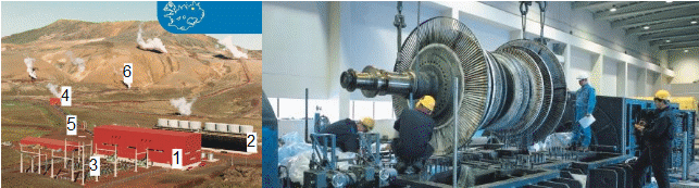 Geotermální elektrárna Krafla 2x30 MW (Island) a výměna rotoru turbíny