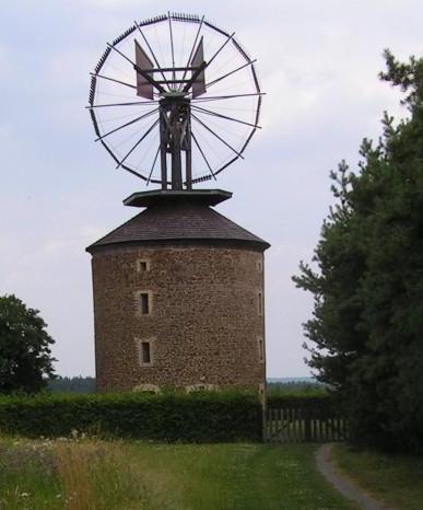 Větrný mlýn u Ruprechtova s Halladayvou turbínou