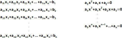 Kanonické tvary některých typů rovnic